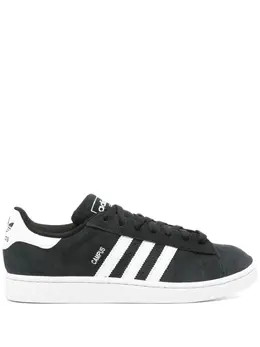 adidas: Чёрные кроссовки  Campus