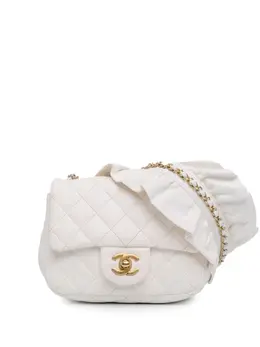 CHANEL Pre-Owned: Белая сумка через плечо 