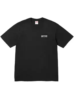 Supreme: Чёрная футболка  Thrasher