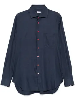 Kiton: Рубашка из фланели 