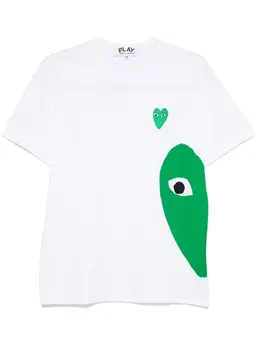 Comme Des Garçons Play: Белая футболка  Heart