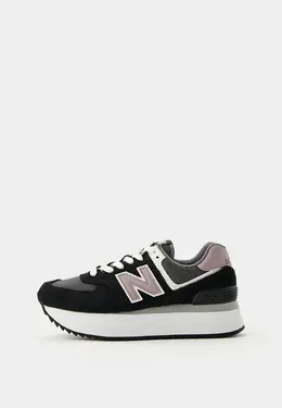 New Balance: Чёрные кроссовки 