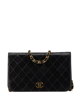 CHANEL Pre-Owned: Чёрная сумка через плечо 