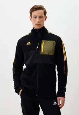 adidas: Чёрная толстовка 