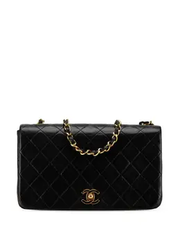 CHANEL Pre-Owned: Чёрная сумка через плечо 