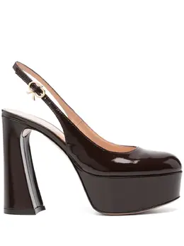 Gianvito Rossi: Бордовые туфли 