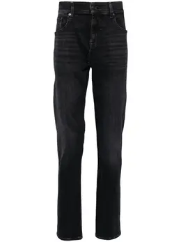 7 For All Mankind: Чёрные джинсы  Slimmy