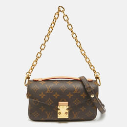 Louis Vuitton: Коричневая сумка  Pochette