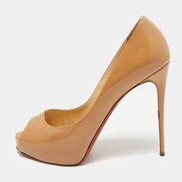 Christian Louboutin: Бежевые туфли 