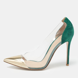 Gianvito Rossi: Зелёные туфли  Plexi