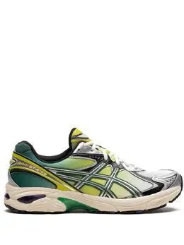 ASICS: Зелёные кроссовки 