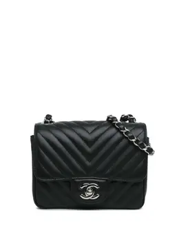 CHANEL Pre-Owned: Чёрная сумка через плечо 