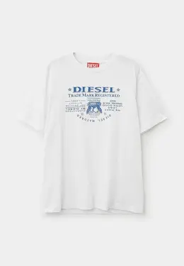 Diesel: Белая футболка 