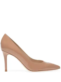Gianvito Rossi: Бежевые туфли 