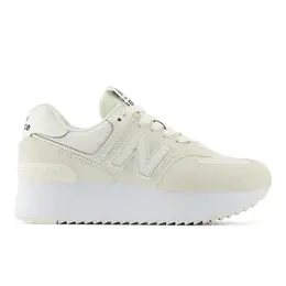 New Balance: Белые кроссовки  574