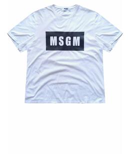 MSGM: Белая футболка 