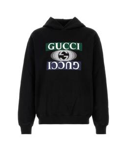 GUCCI: Чёрная толстовка 