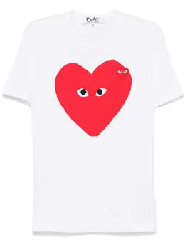 Comme Des Garçons Play: Белая футболка  Heart