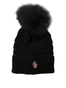 Moncler Grenoble: Чёрная шапка 