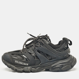 Balenciaga: Чёрные кроссовки  Track