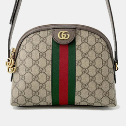 Gucci: Бежевая сумка  GG Supreme