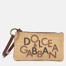 Dolce & Gabbana: Бежевый клатч 