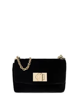 Furla: Чёрная сумка через плечо  1927