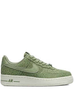 Nike: Зелёные кроссовки  Air Force 1