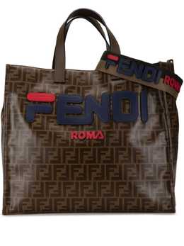 Fendi Pre-Owned: Коричневая сумка-шоппер 