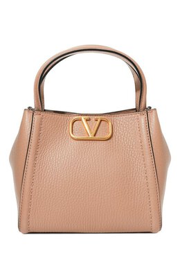 Valentino: Бежевая сумка 