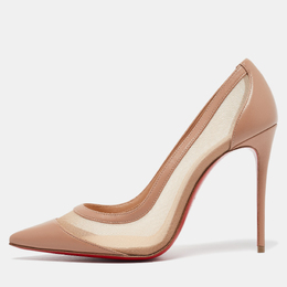 Christian Louboutin: Бежевые туфли 