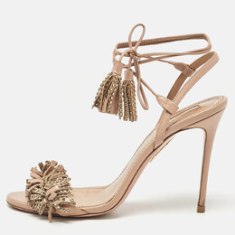 Aquazzura: Розовые сандалии 