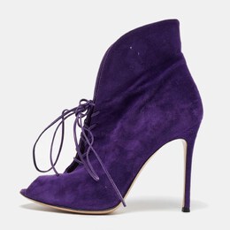 Gianvito Rossi: Фиолетовые ботинки 