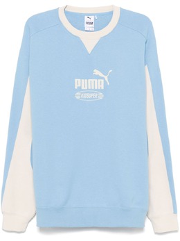 PUMA: Голубой свитшот  Kidsuper