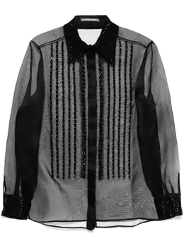 Alberta Ferretti: Чёрная рубашка 