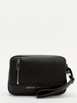 Armani Exchange: Чёрная сумка 