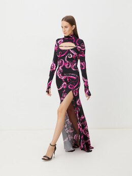 Versace Jeans Couture: Чёрное платье 