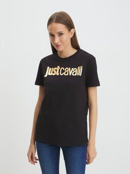 Just Cavalli: Чёрная футболка 