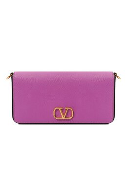 Valentino: Фиолетовая сумка  VLogo Signature