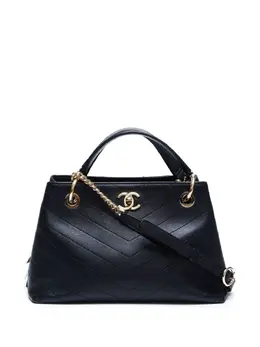 CHANEL Pre-Owned: Чёрная сумка 