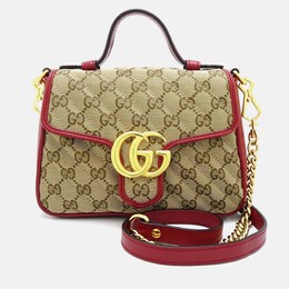 Gucci: Бежевая сумка  GG