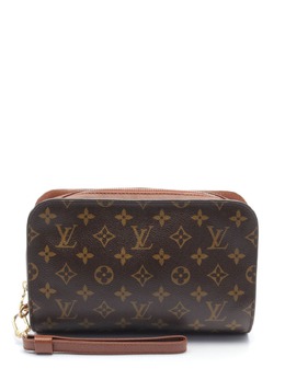 Louis Vuitton Pre-Owned: Коричневый клатч 