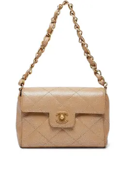 CHANEL Pre-Owned: Бежевая сумка 