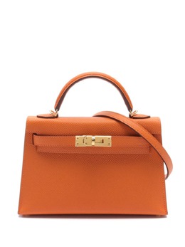 Hermès Pre-Owned: Оранжевая сумка 