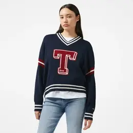 Tommy Jeans: Тёмный свитер 