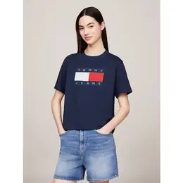 Tommy Jeans: Тёмная футболка 