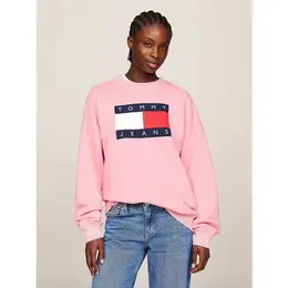 Tommy Jeans: Розовый свитшот 