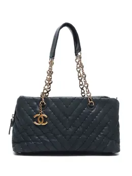 CHANEL Pre-Owned: Тёмная сумка 