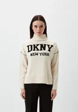 DKNY: Белый свитер 