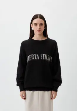 Alberta Ferretti: Чёрный свитер 